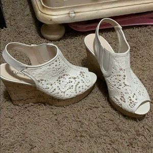 Size 7 wedges. Never been worn